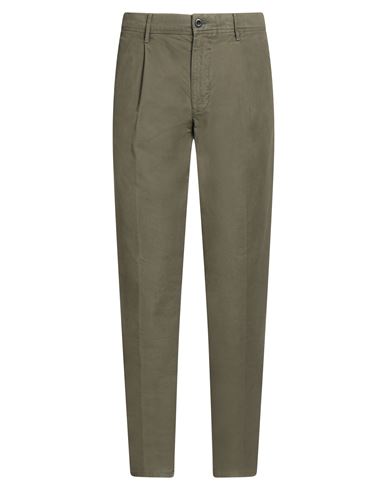 Incotex Slacks By Slowear Man Pants Military Green Size 34 Cotton, Elastane In Green