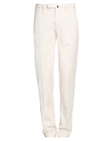 Incotex Man Pants Ivory Size 30 Cotton, Elastane In White