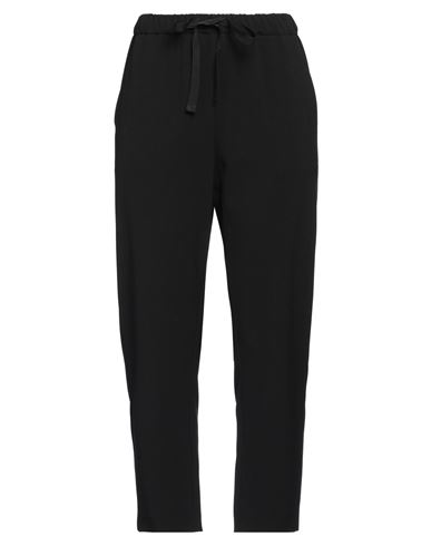 Rue Du Bac Woman Pants Black Size 10 Polyester, Viscose, Elastane