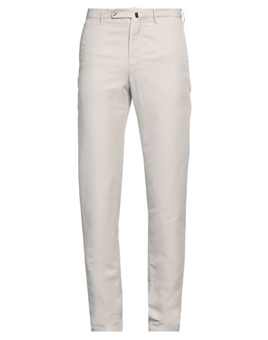 Incotex Man Pants Light Grey Size 34 Linen, Cotton In Gray