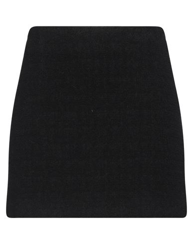 Tagliatore 02-05 Woman Mini Skirt Black Size 4 Virgin Wool, Polyamide In Black