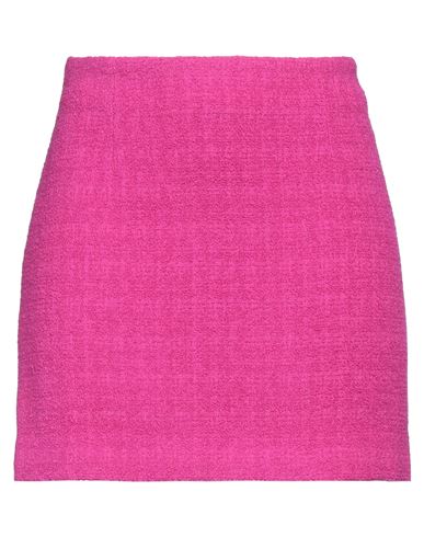 Tagliatore 02-05 Woman Mini Skirt Fuchsia Size 4 Virgin Wool, Polyamide In Pink