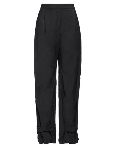 Malloni Woman Pants Black Size 8 Polyester, Wool, Elastane