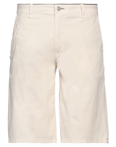 Shop Grey Daniele Alessandrini Man Shorts & Bermuda Shorts Beige Size 32 Cotton, Elastane