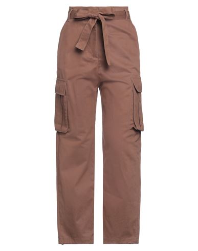 Pinko Woman Pants Brown Size 8 Cotton