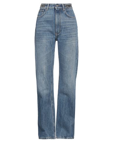 RABANNE RABANNE WOMAN JEANS BLUE SIZE 27 COTTON 