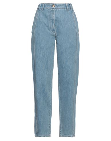 Shop Patou Woman Jeans Blue Size 6 Cotton, Polyester