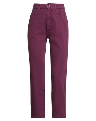PATRIZIA PEPE PATRIZIA PEPE WOMAN JEANS PLUM SIZE 25 COTTON 