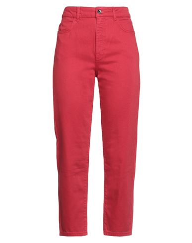 Patrizia Pepe Woman Jeans Red Size 30 Cotton In Pink