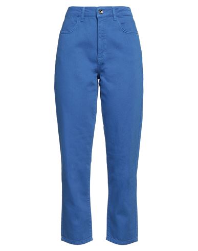 Patrizia Pepe Woman Jeans Bright Blue Size 32 Cotton In Blue