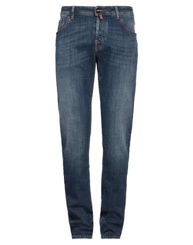 Shop Jacob Cohёn Man Jeans Blue Size 35 Cotton, Elastane