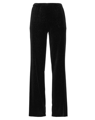 Rue Du Bac Woman Pants Black Size 6 Polyester, Elastane In Black