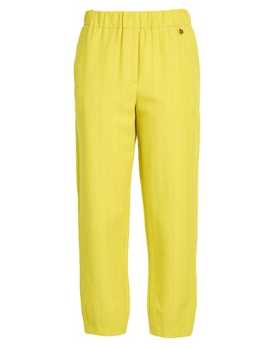 Alysi Chocolat Woman Pants Lime Green Size 2 Cotton, Virgin Wool In Green