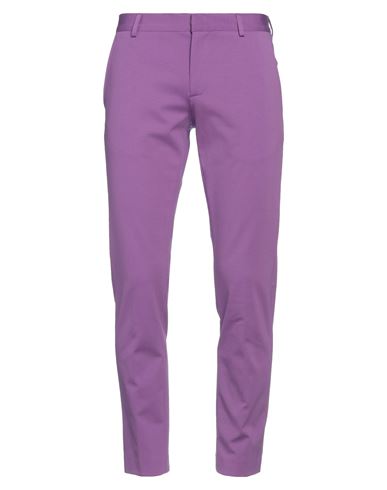 Grey Daniele Alessandrini Man Pants Mauve Size 30 Cotton, Polyamide, Elastane In Purple