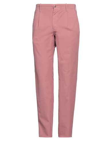 Incotex Man Pants Antique Rose Size 34 Cotton, Elastane In Pink