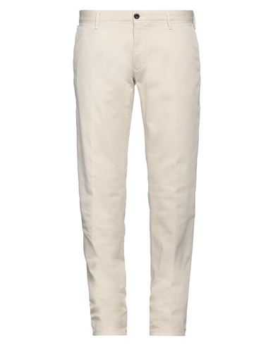 Shop Incotex Man Pants Cream Size 36 Cotton, Elastane In White
