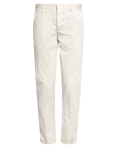 Berna Man Pants Cream Size 30 Cotton, Elastane In White
