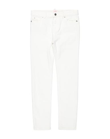 Dsquared2 Toddler Girl Jeans White Size 4 Cotton, Elastane In Green