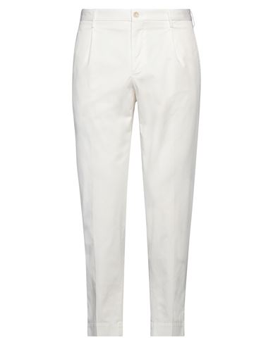Shop Incotex Man Pants White Size 36 Cotton, Elastane