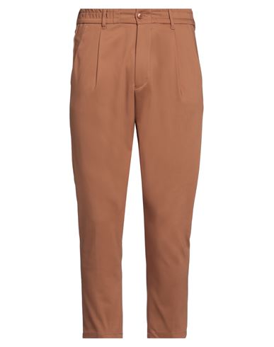 Shop Drykorn Man Pants Brown Size 33w-32l Cotton, Polyamide, Elastane