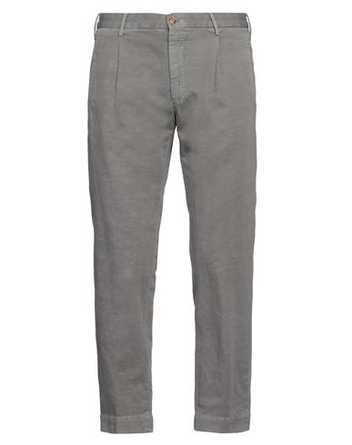 Incotex Man Pants Grey Size 36 Cotton, Linen, Elastane In Gray