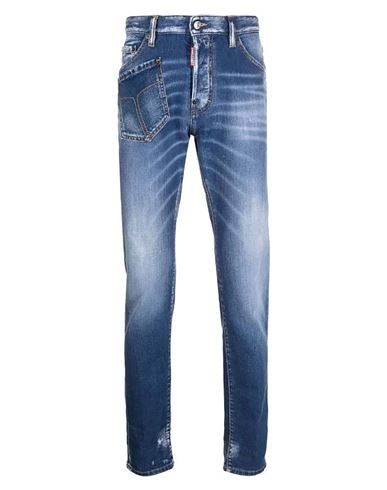 Dsquared2 Man Jeans Blue Size 36 Cotton