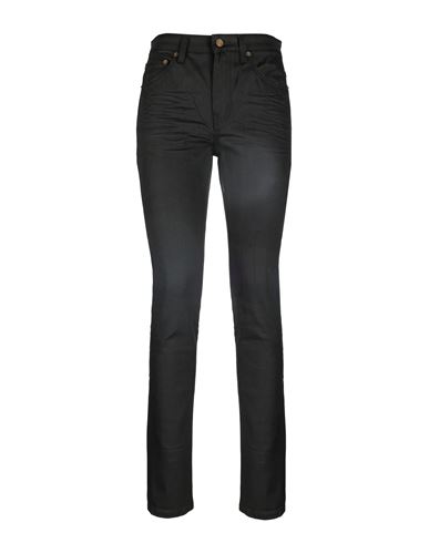 Saint Laurent Woman Jeans Black Size 30 Cotton