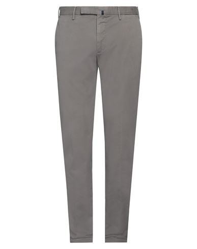 Shop Incotex Man Pants Grey Size 34 Cotton, Elastane