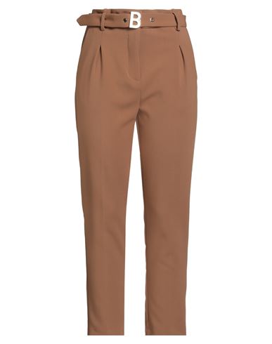 Blugirl Woman Pants Camel Size 10 Polyester, Viscose, Elastane In Brown