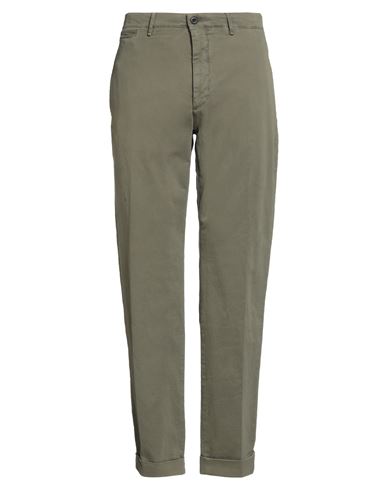 Incotex Slacks By Slowear Man Pants Military Green Size 35 Cotton, Elastane In Green