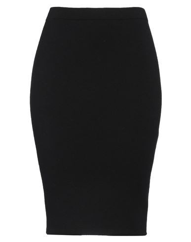 Shop Saint Laurent Woman Midi Skirt Black Size L Wool, Polyamide, Recycled Elastane