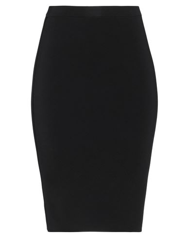 Shop Saint Laurent Woman Midi Skirt Black Size L Viscose, Polyamide, Elastane