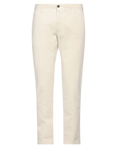 Incotex Man Pants Cream Size 35 Cotton, Elastane In Neutral