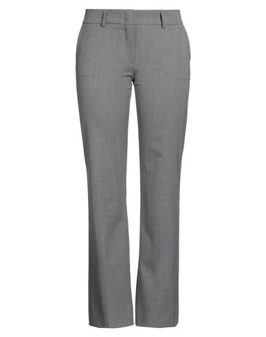 Piazza Sempione Woman Pants Grey Size 14 Virgin Wool, Polyamide, Elastane In Gray