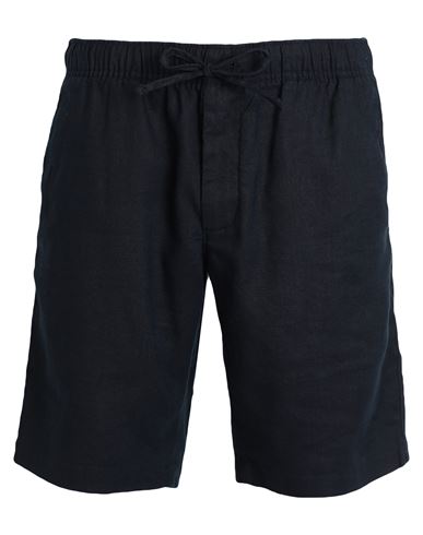 Shop Tommy Hilfiger Man Shorts & Bermuda Shorts Midnight Blue Size 34 Linen, Polyester