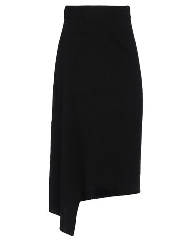 Max Mara Studio Woman Midi Skirt Black Size S Wool, Cashmere In Black
