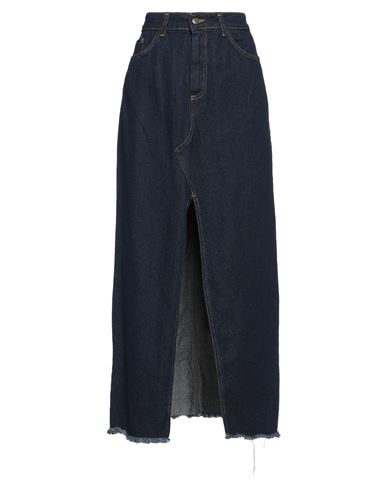 Shop Souvenir Woman Denim Skirt Blue Size M Cotton