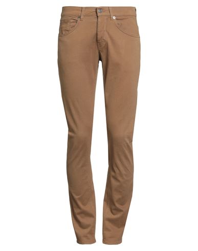 Dondup Man Pants Brown Size 28 Cotton, Elastane