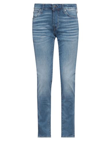 Jack & Jones Man Jeans Blue Size 31w-32l Cotton, Organic Cotton, Elastomultiester, Elastane In Brown