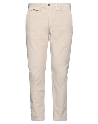 Shop Berna Man Pants Ivory Size 32 Cotton, Elastane In White