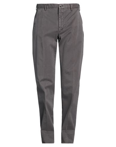 Incotex Man Pants Lead Size 36 Cotton, Elastane In Gray