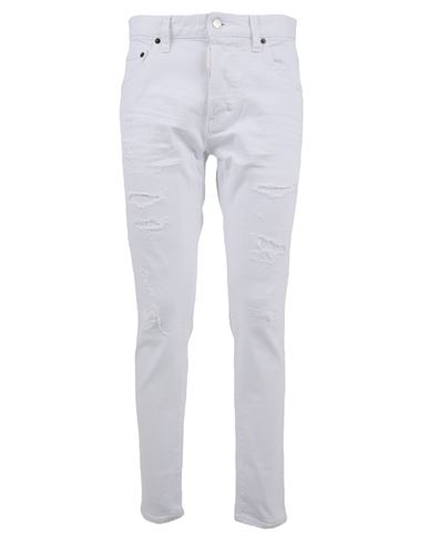 Shop Dsquared2 Jeans Woman Jeans White Size 6 Cotton