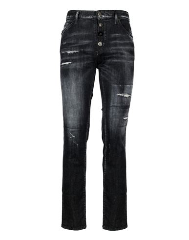 Shop Dsquared2 Denim Trousers Man Jeans Black Size 28 Cotton