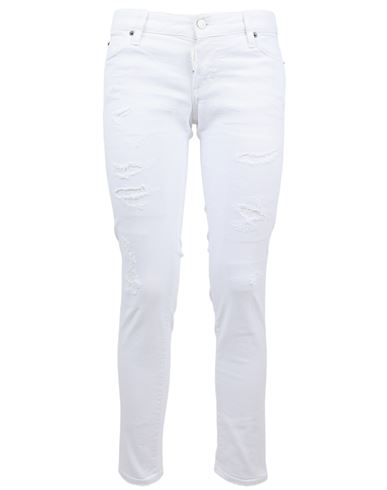 Shop Dsquared2 Jeans Woman Jeans White Size 8 Cotton