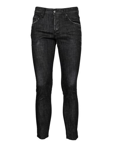 Shop Dsquared2 Denim Trousers Man Jeans Black Size 28 Cotton
