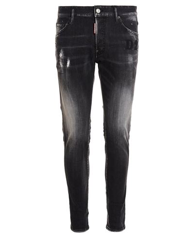 Shop Dsquared2 Jeans Man Jeans Black Size 34 Cotton