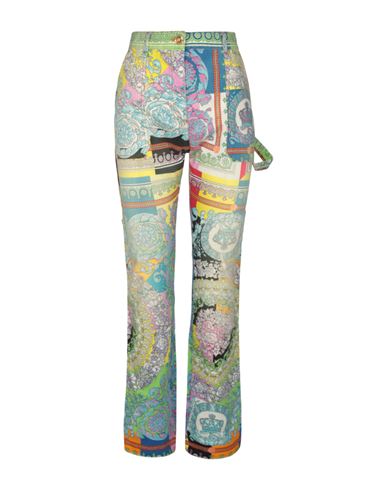 Shop Versace Patchwork Borocco Jeans Woman Pants Multicolored Size 31 Cotton, Elastane In Fantasy