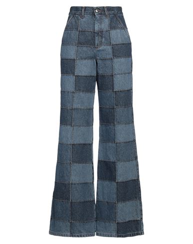 Shop Chloé Woman Jeans Blue Size 6 Cotton, Hemp, Polyester