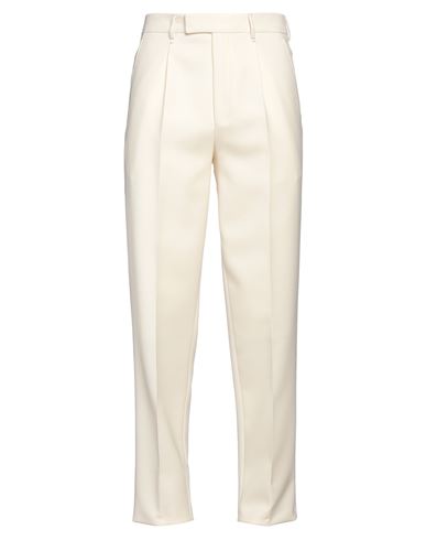Zegna Man Pants Ivory Size 32 Wool In Neutral