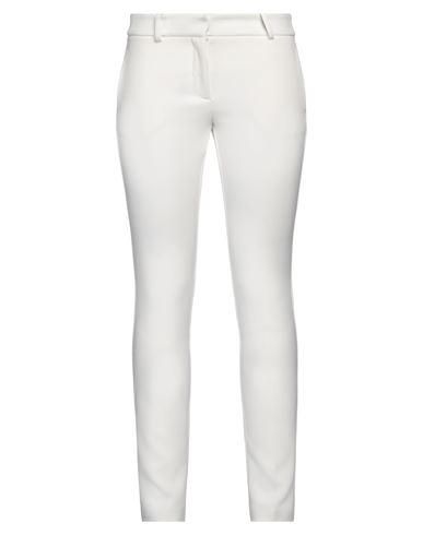 Shop Ermanno Firenze Woman Pants White Size 8 Polyester, Viscose, Elastane